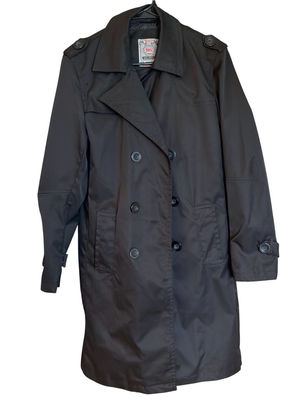 Vintage Mackintosh Classic Black Trench Coat